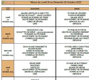 Semaine du 20 au 26 octobre 🐟